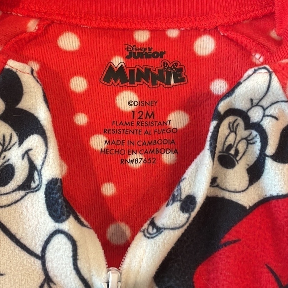 PAIR of Girls 12M Footie Pajamas - Picture 8 of 8
